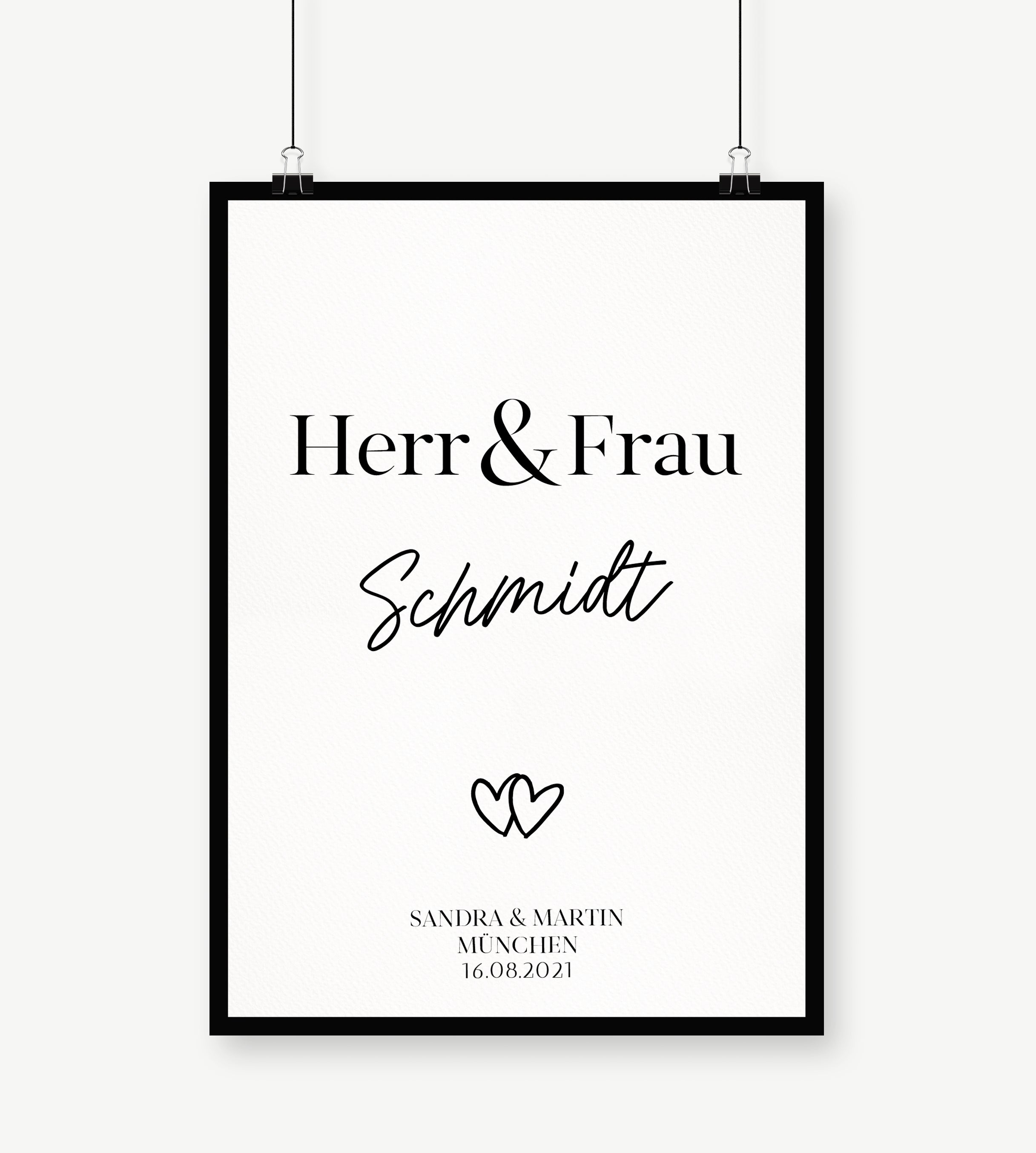 Herr & Frau - Poster
