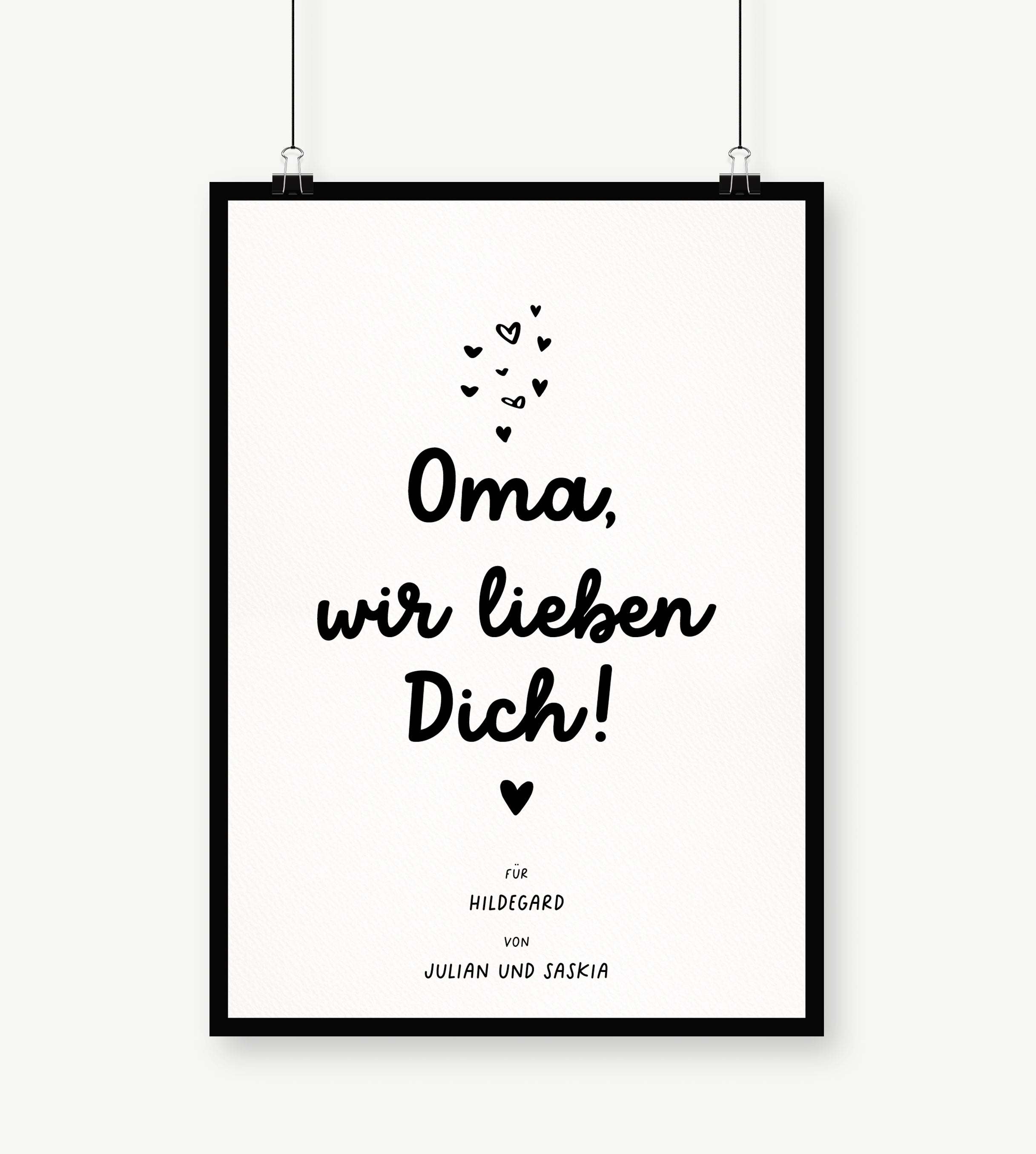 Oma, wir lieben Dich - Poster